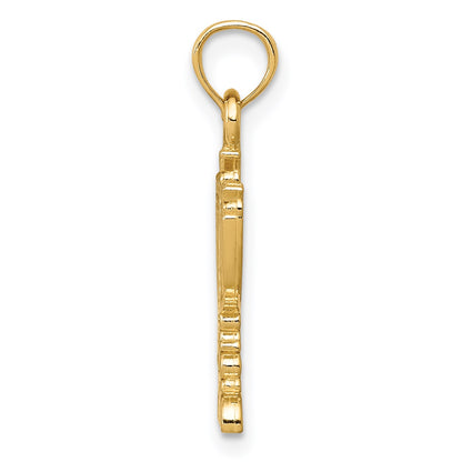 14k Menorah Pendant