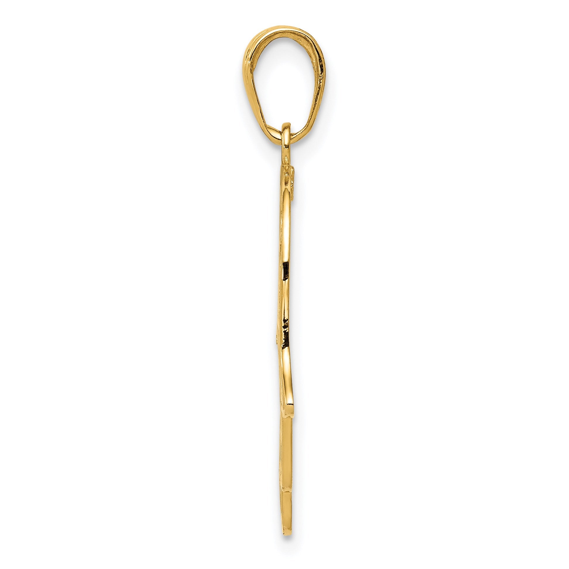 14K Filigree Chamseh Pendant
