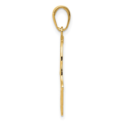 14K Filigree Chamseh Pendant