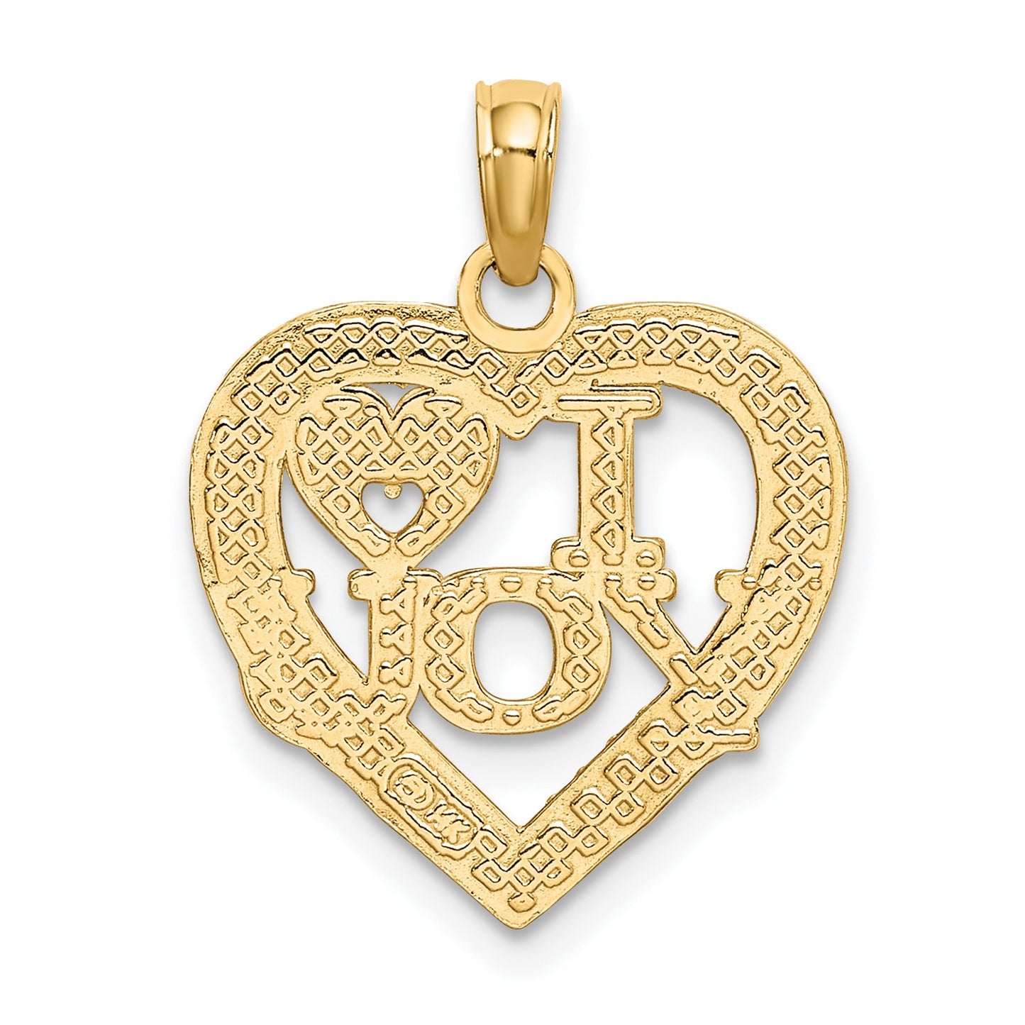 14K I HEART YOU Charm