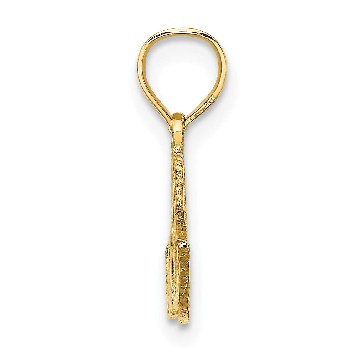 14K Polished HAPPY ANNIVERSARY Charm