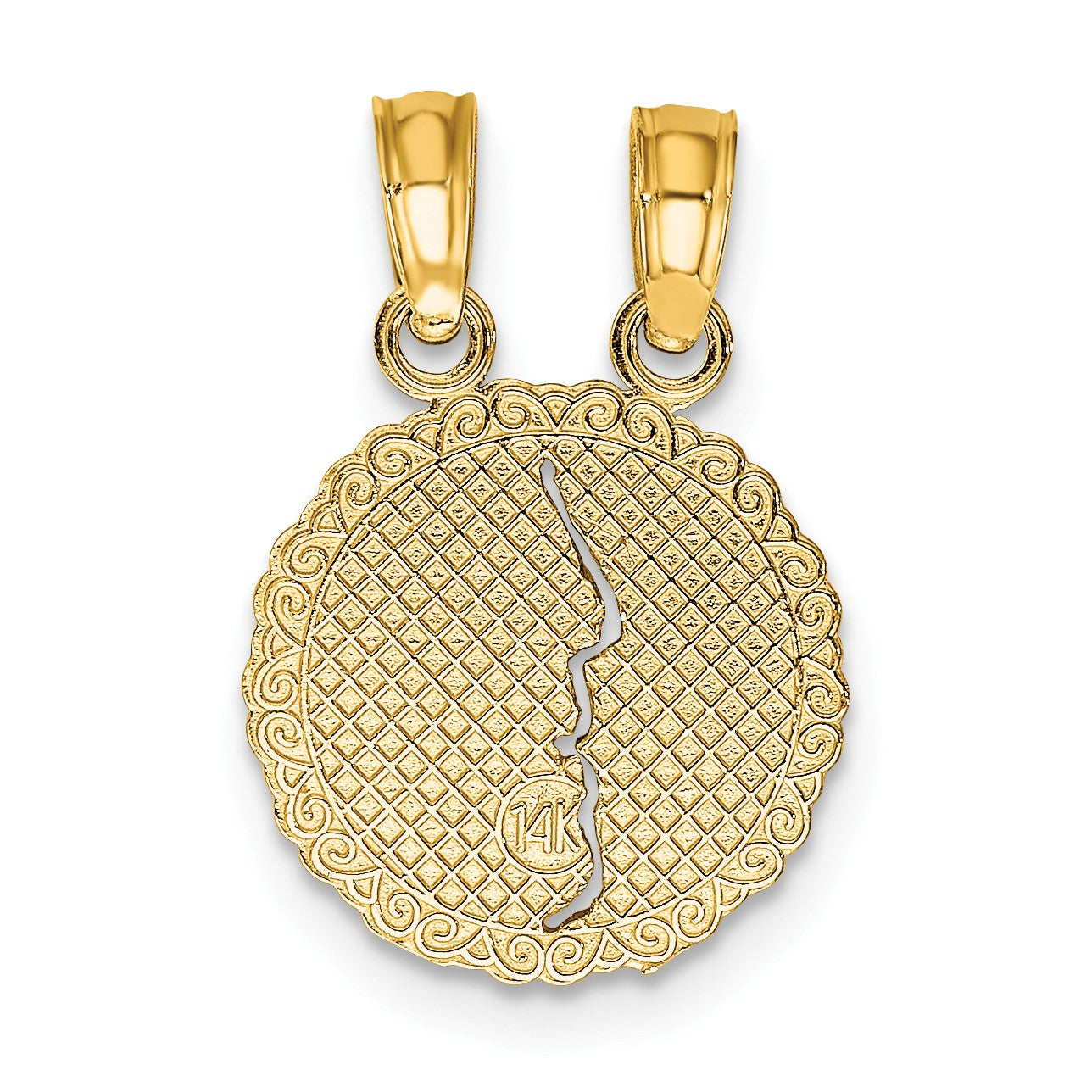 14K BEST FRIENDS FOREVER 2-Piece Break-apart Charm