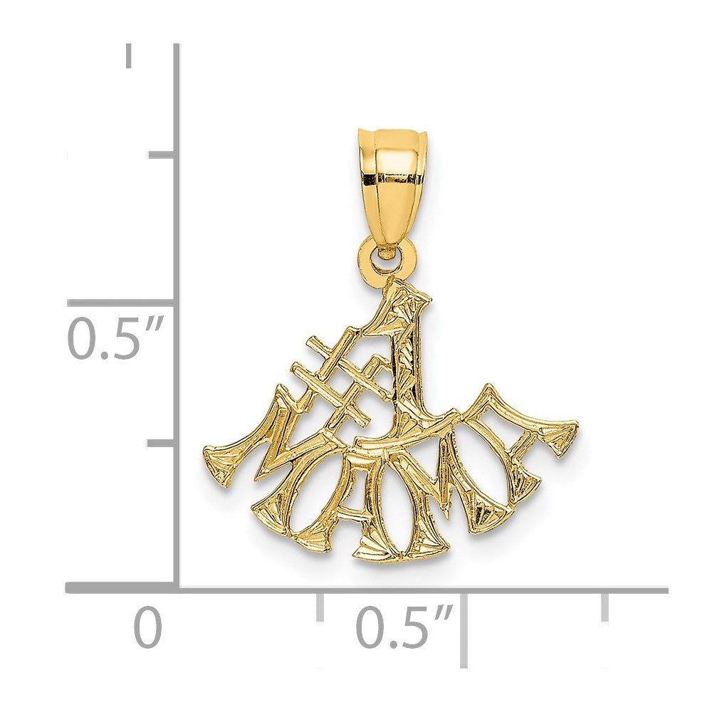 14K #1 MAMA Charm