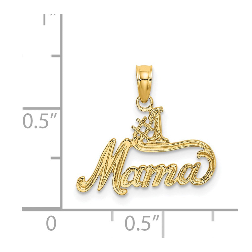 14K #1 MAMA Charm