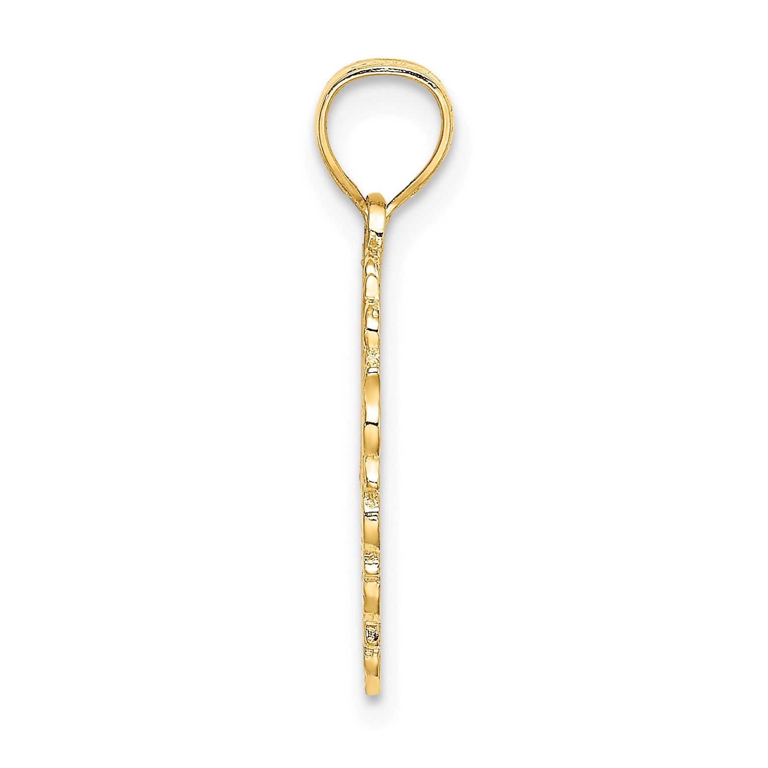 14K MOM in Heart Charm