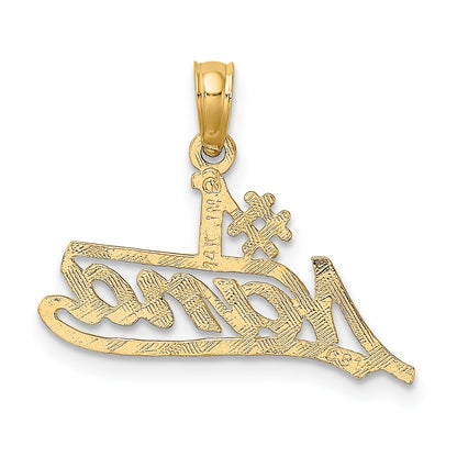 14K #1 NANA  Script Charm