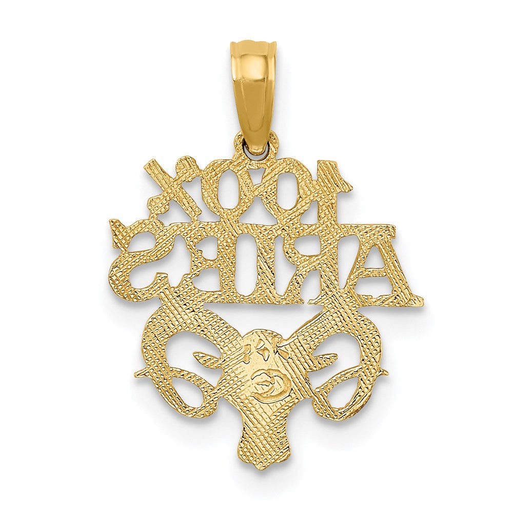 14K 100% ARIES Zodiac Charm