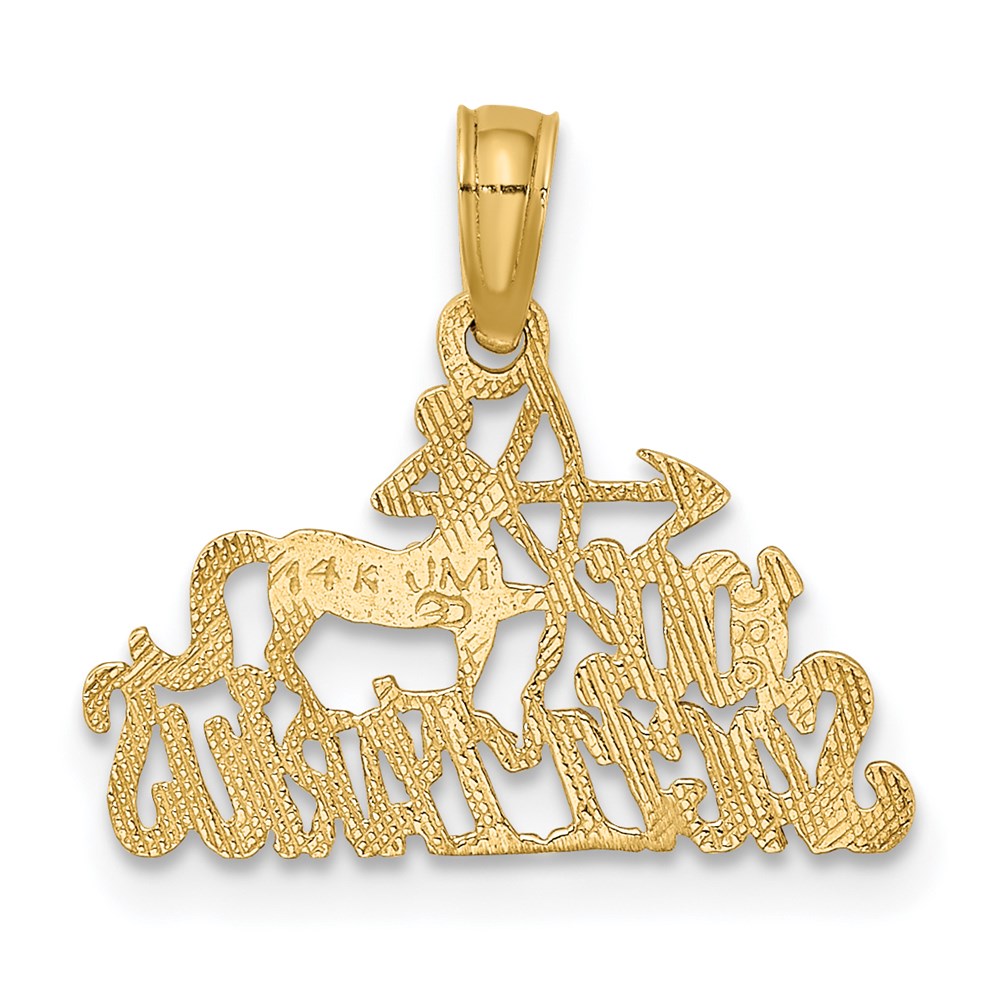 14K 100% SAGITTARIUS Zodiac Charm