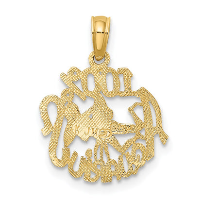 14K 100% AQUARIUS Zodiac Charm