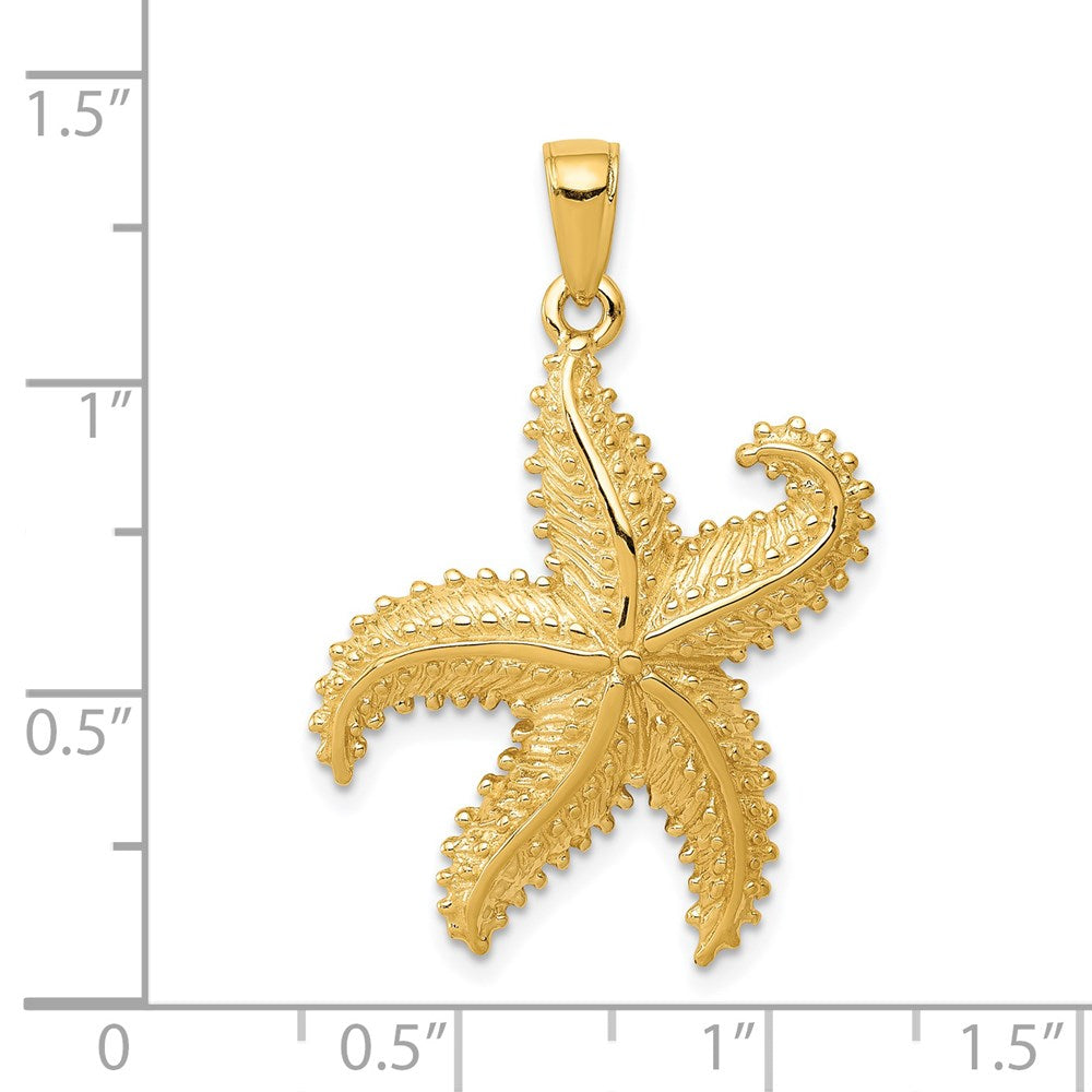 14K Starfish Pendant