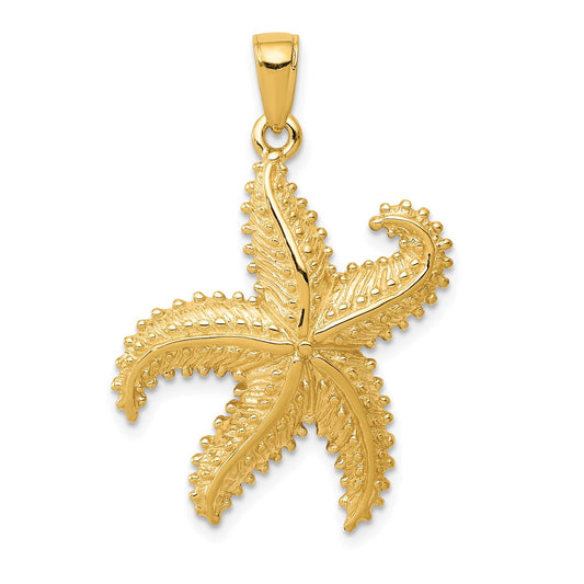 14K Starfish Pendant