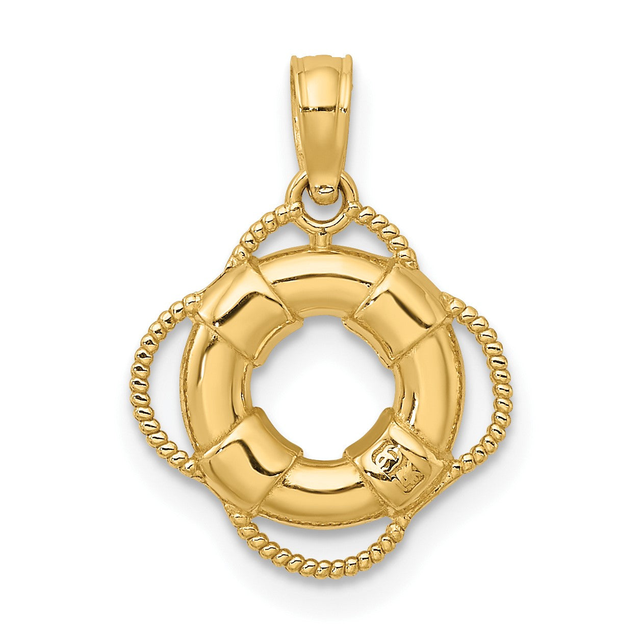 14K 3-D Life Preserver Charm