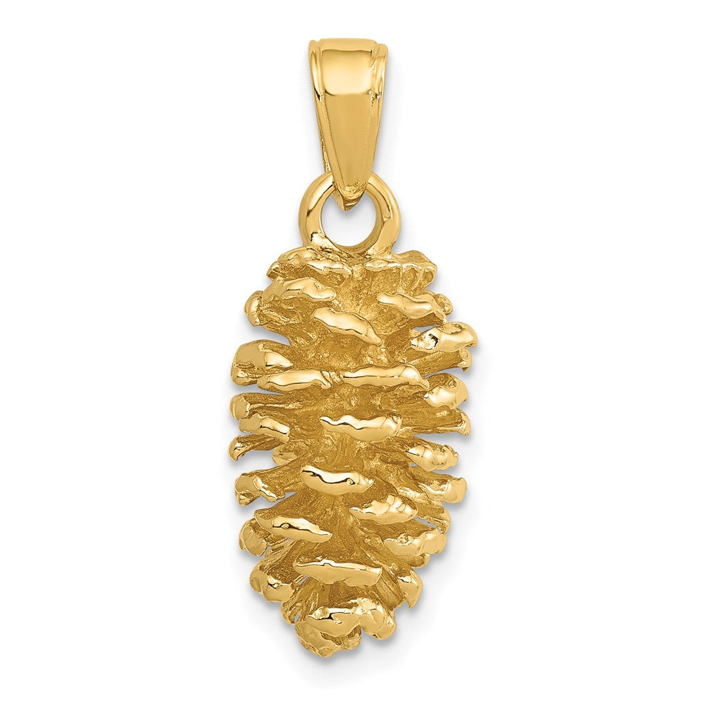 14K 3-D Pinecone Pendant