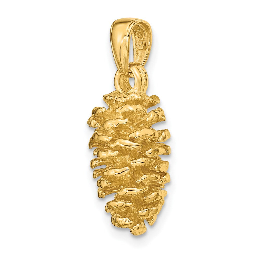 14K 3-D Pinecone Pendant