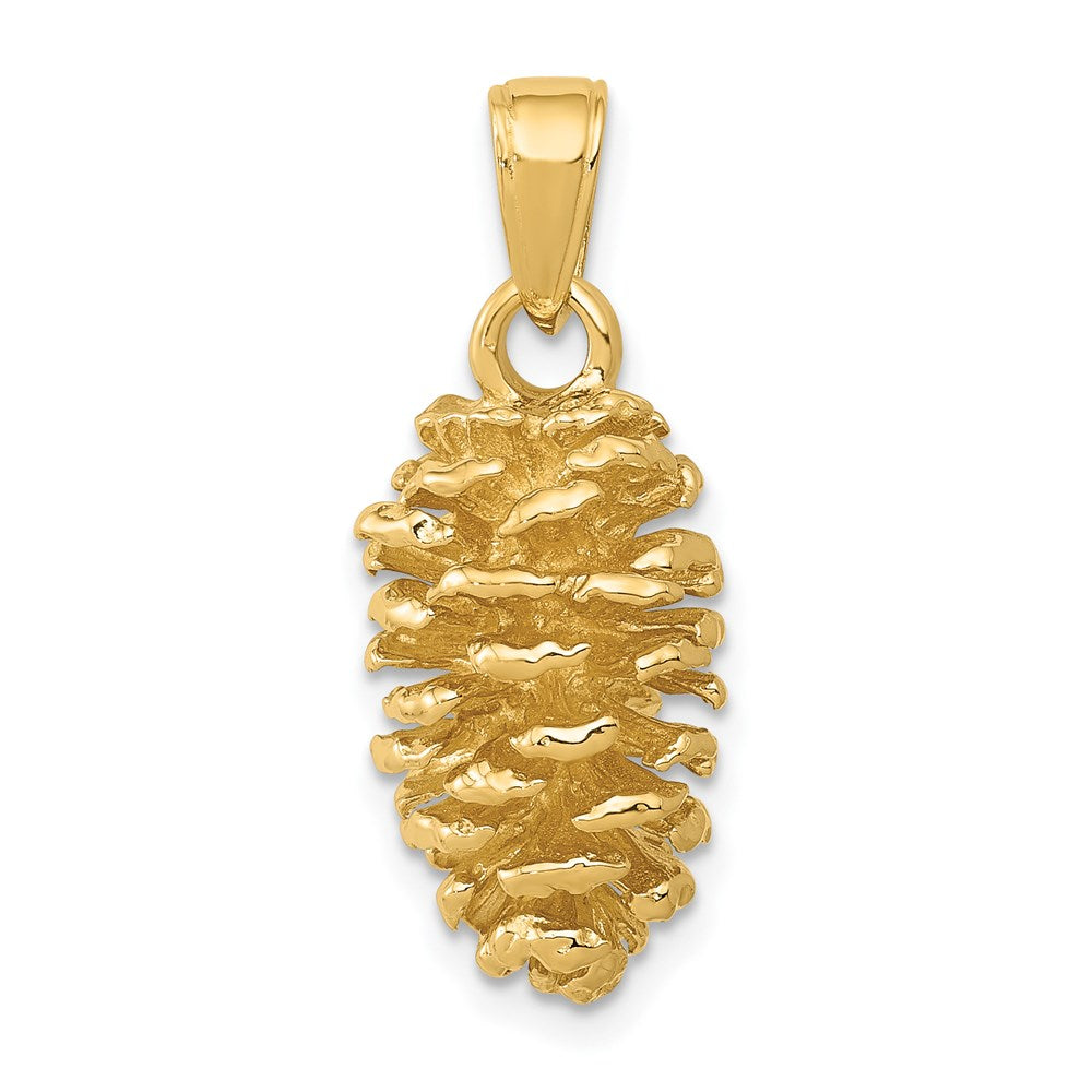 14K 3-D Pinecone Pendant