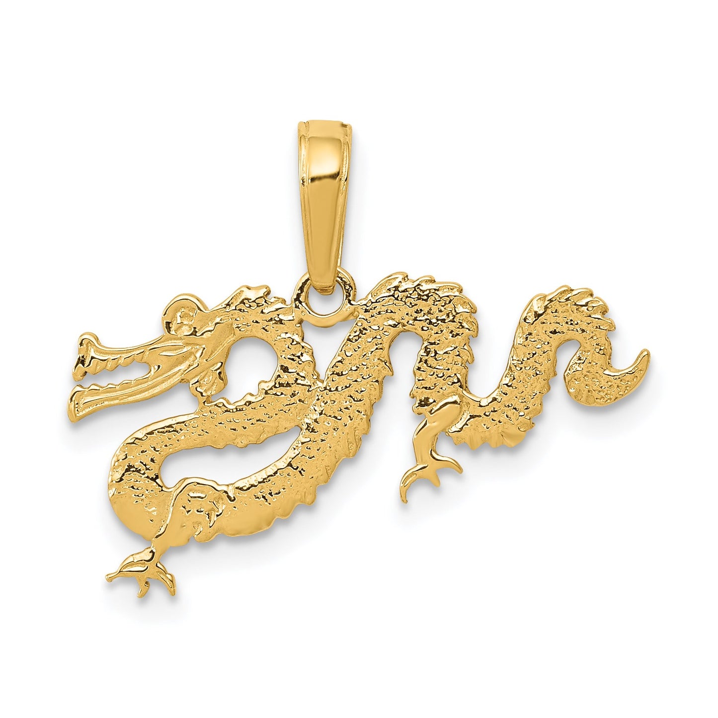 14K Dragon Pendant