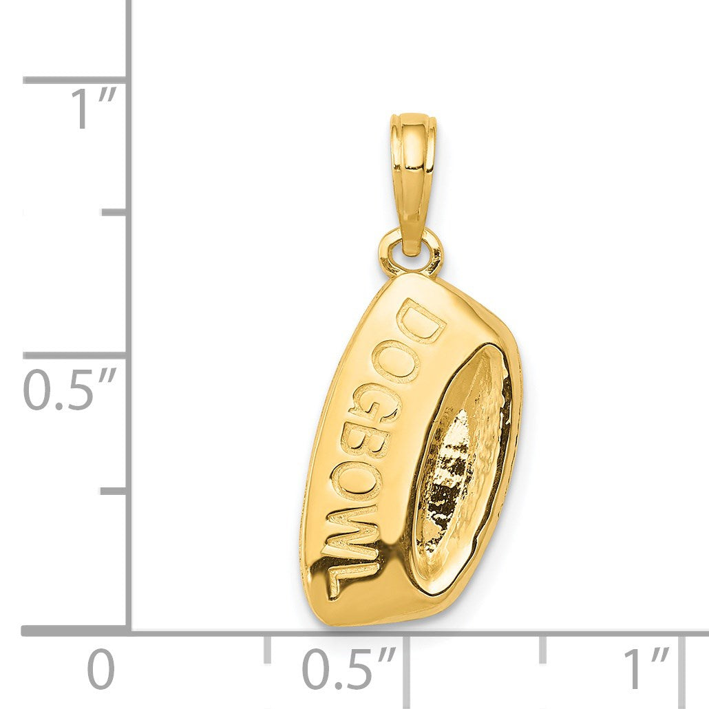 14K DOG BOWL Pendant