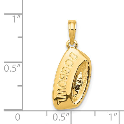 14K DOG BOWL Pendant