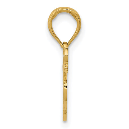 14K Acoustic Guitar Pendant