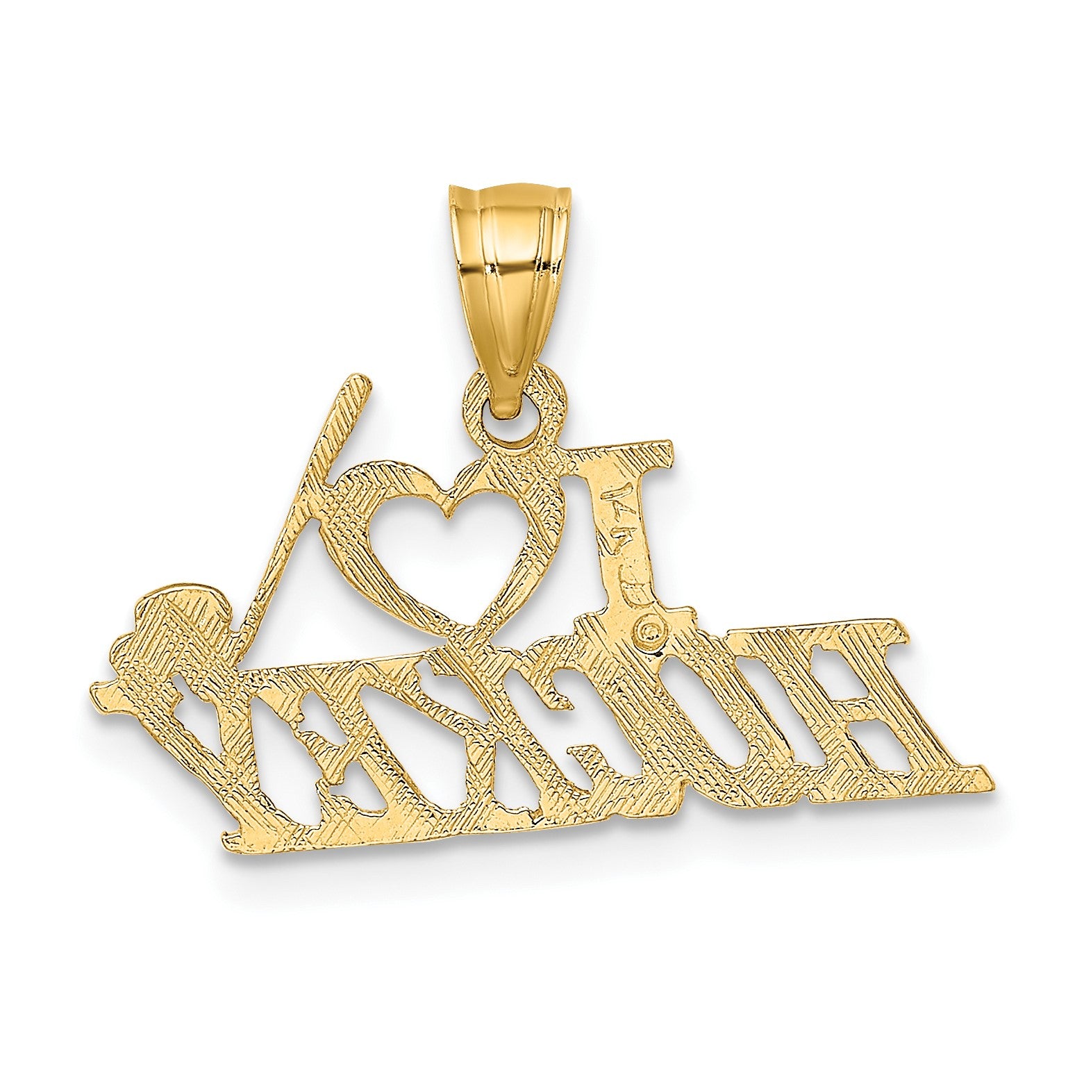 14K I HEART HOCKEY Charm