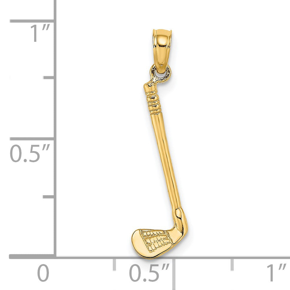 14K 3-D Golf Club Charm