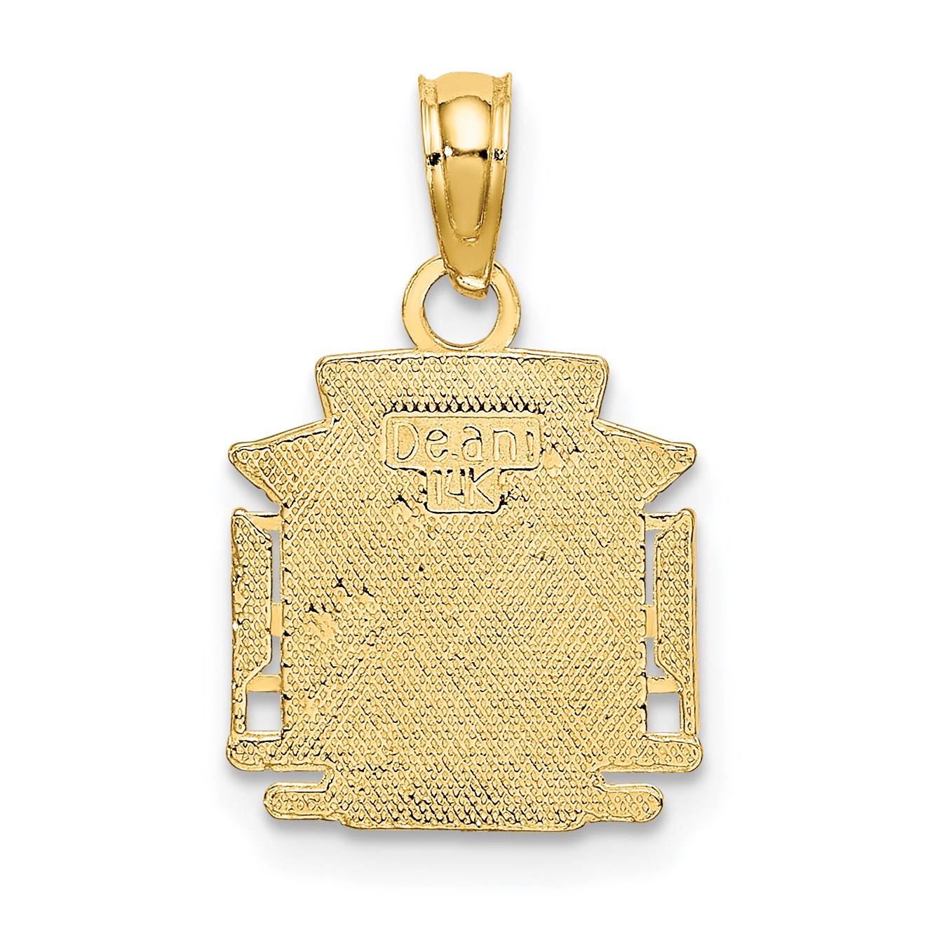 14k Polished S.F. Cable Car Charm