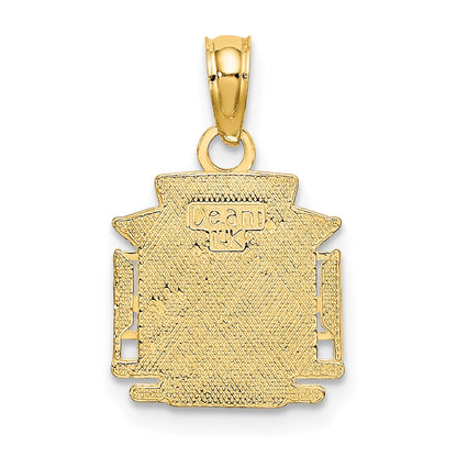 14k Polished S.F. Cable Car Charm