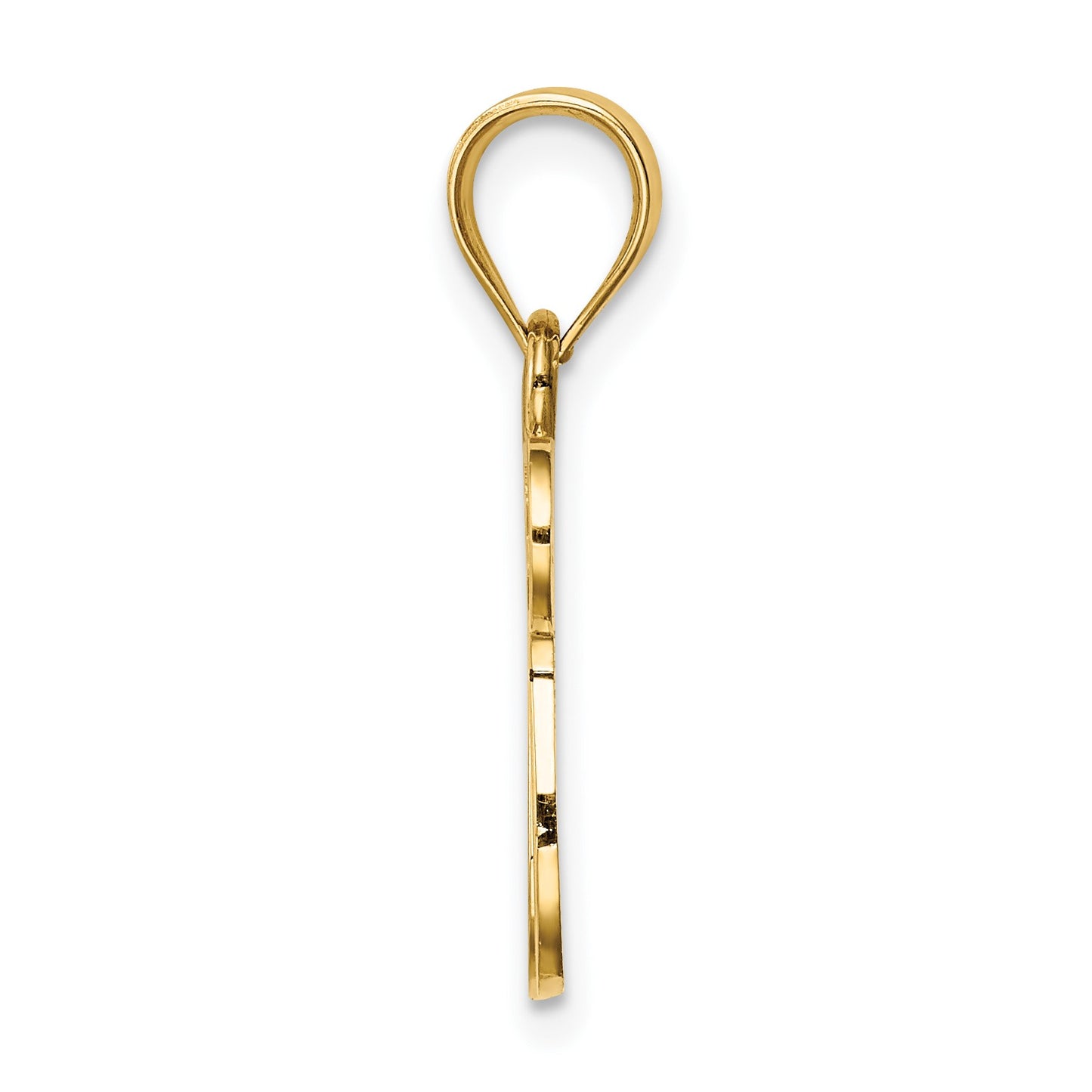 14K Polished Chai with Star of David Pendant