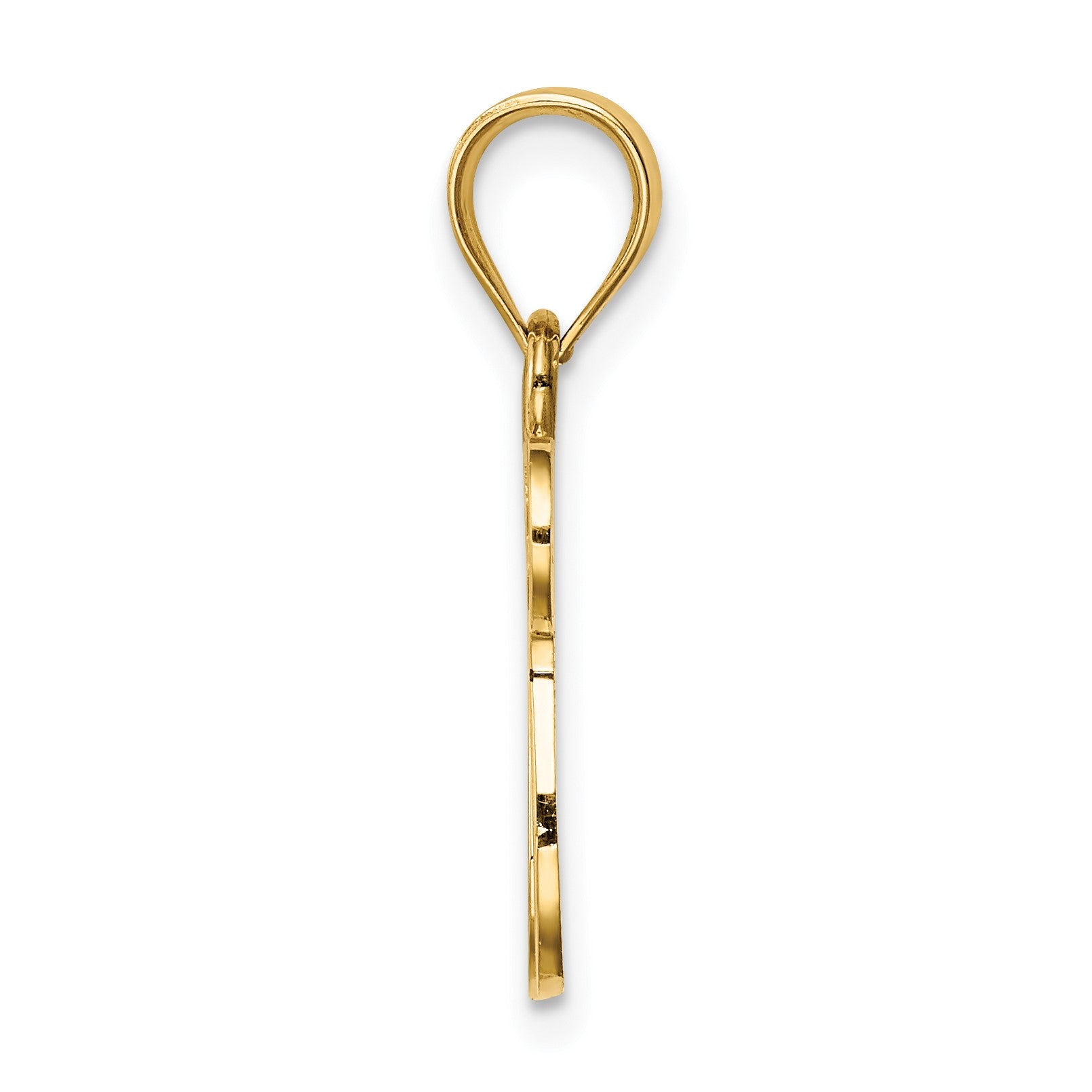 14K Polished Chai with Star of David Pendant