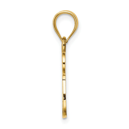 14K Polished Chai with Star of David Pendant