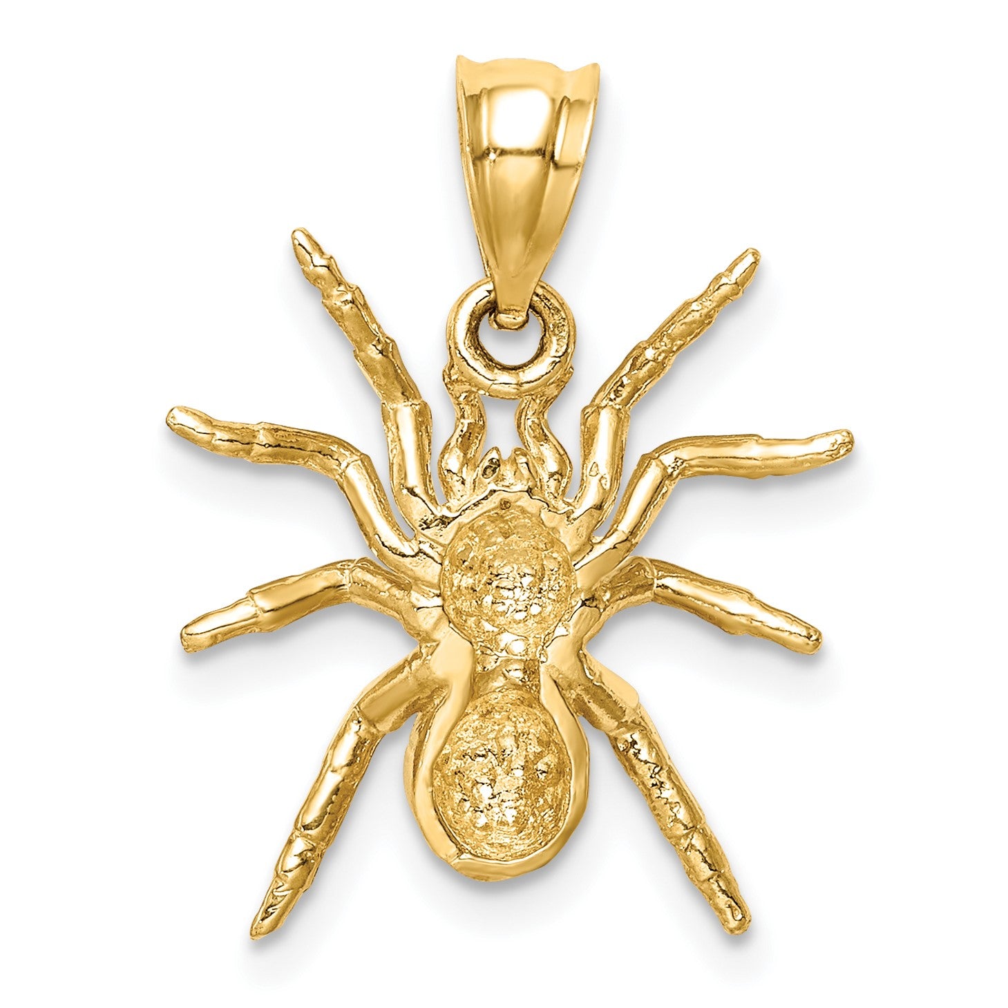 14K Polished Spider Pendant