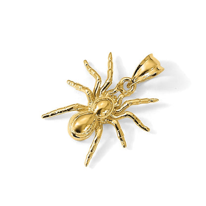 14K Polished Spider Pendant