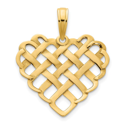 14k Fancy Heart Pendant