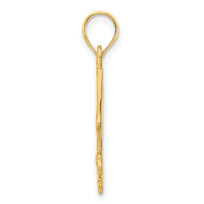 14k Cut-out Flying Eagle Pendant