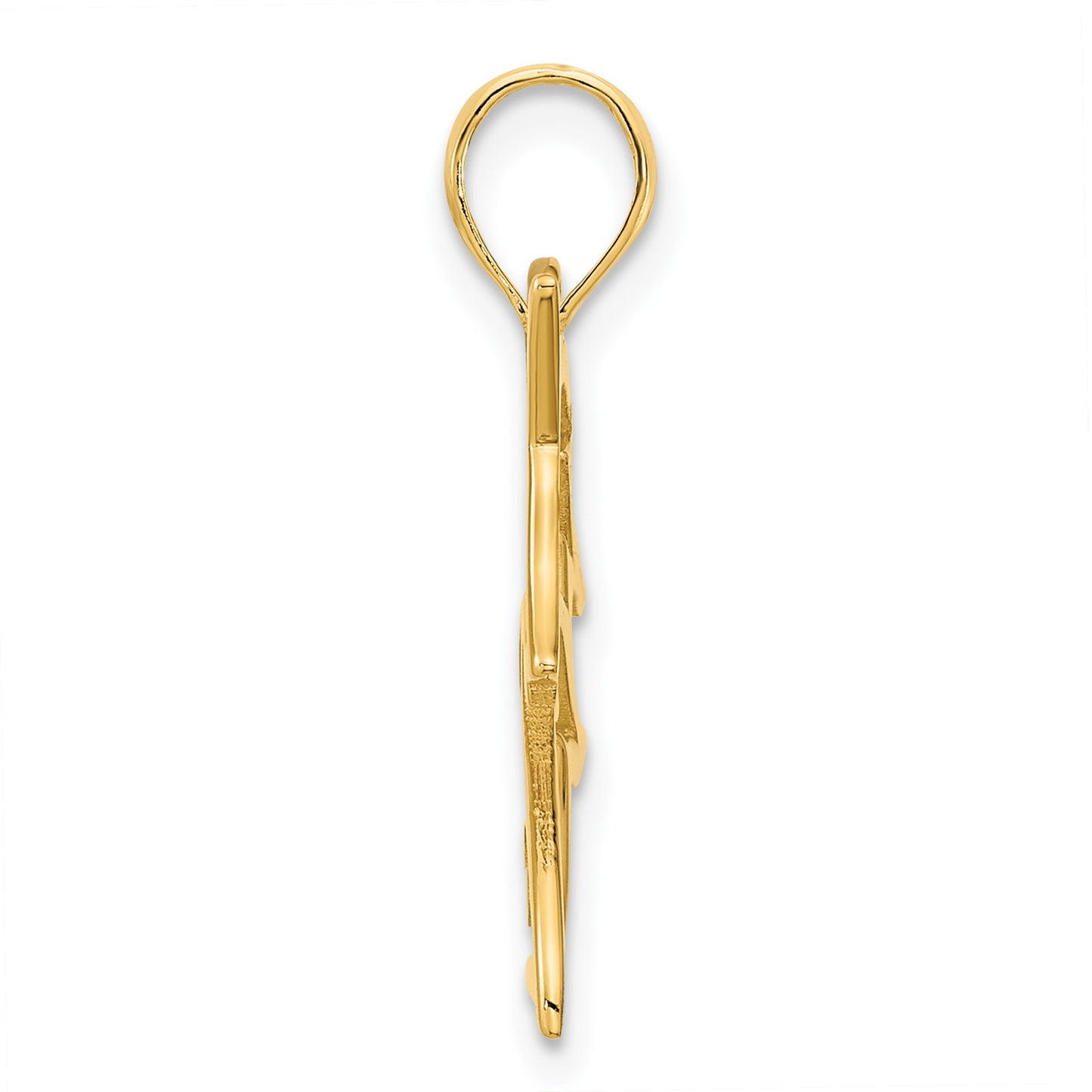 14k Cut-out Unicorn Pendant