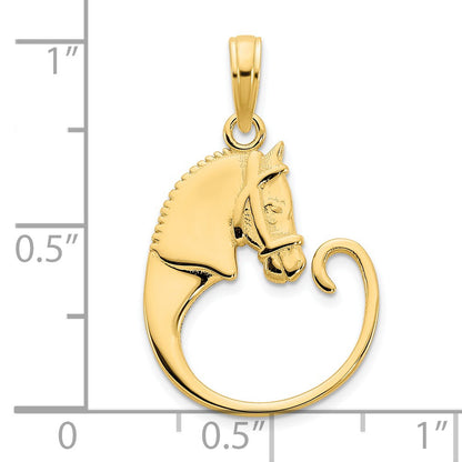 14k Horse Charm Holder Pendant