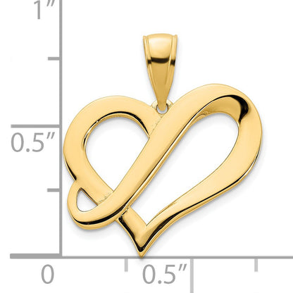 14k Fancy Heart Pendant
