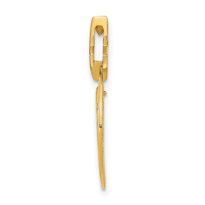 14k Polished Three Wise Men and North Star Chain Slide