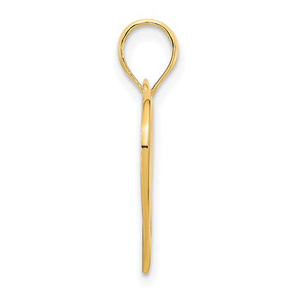 14k Fancy Two Hearts Pendant