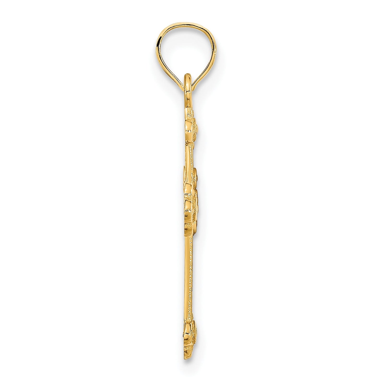 14k Fancy Cross Pendant