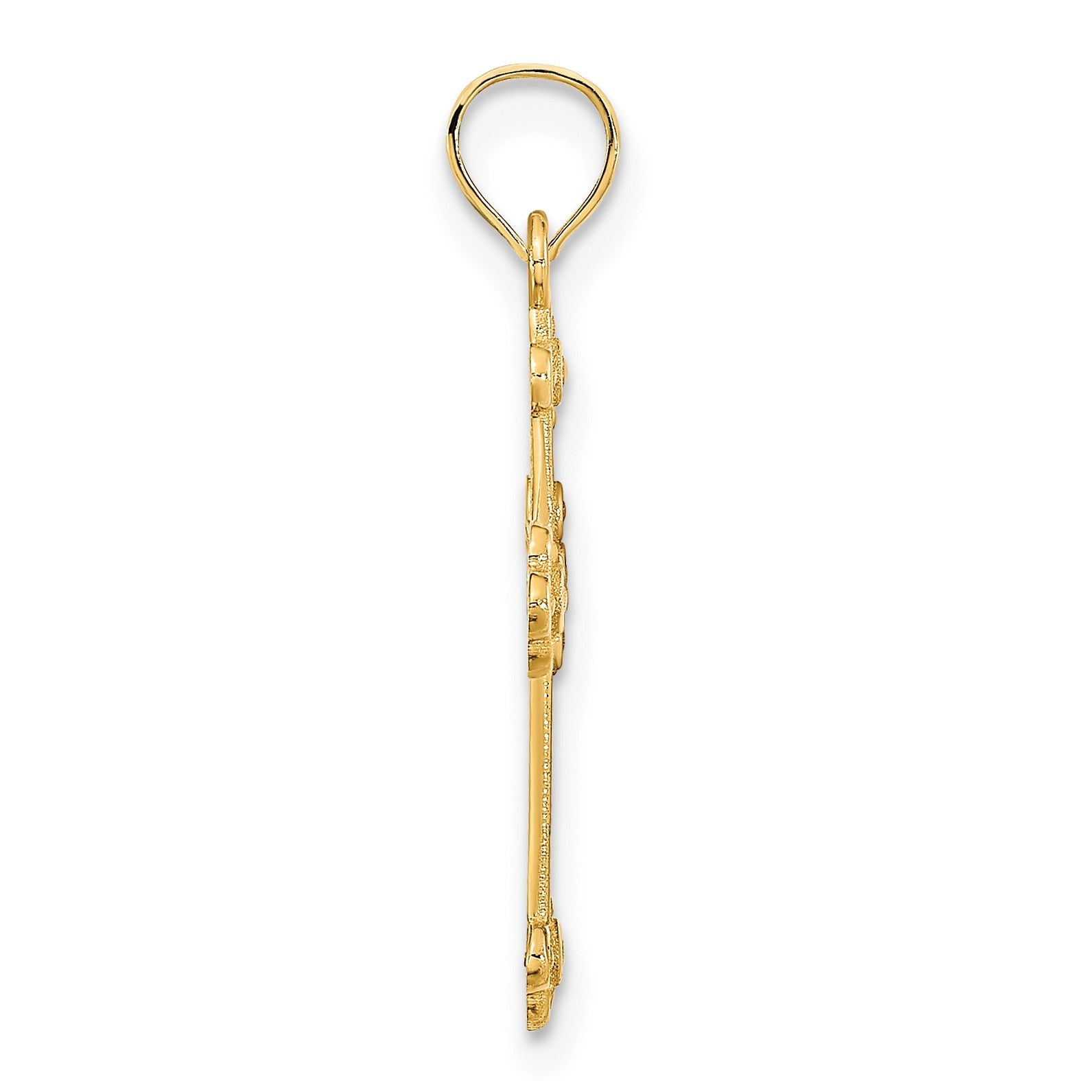 14k Fancy Cross Pendant