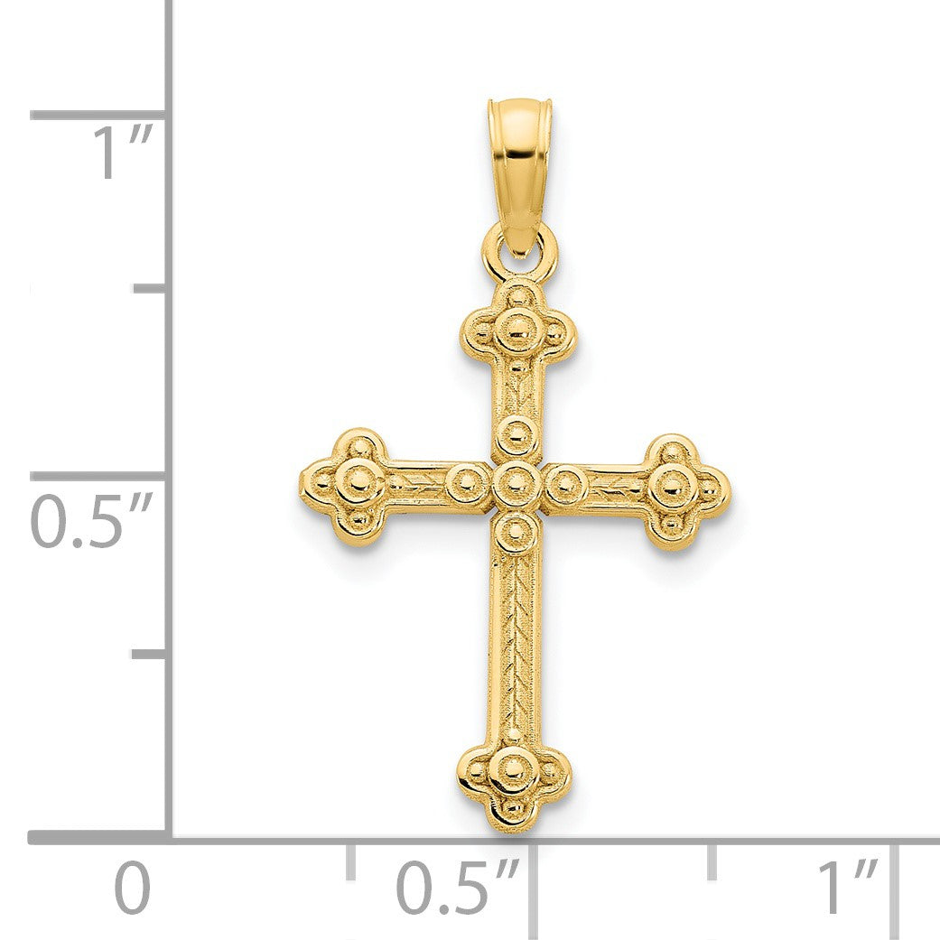 14k Fancy Cross Pendant