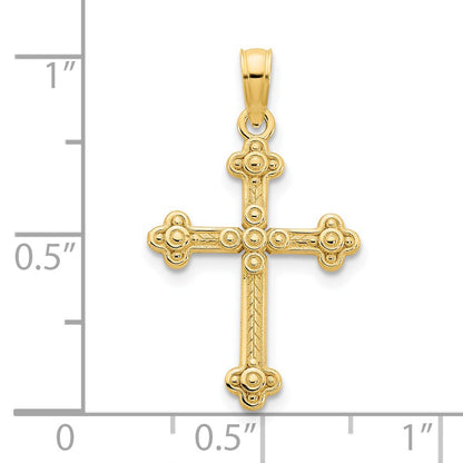 14k Fancy Cross Pendant