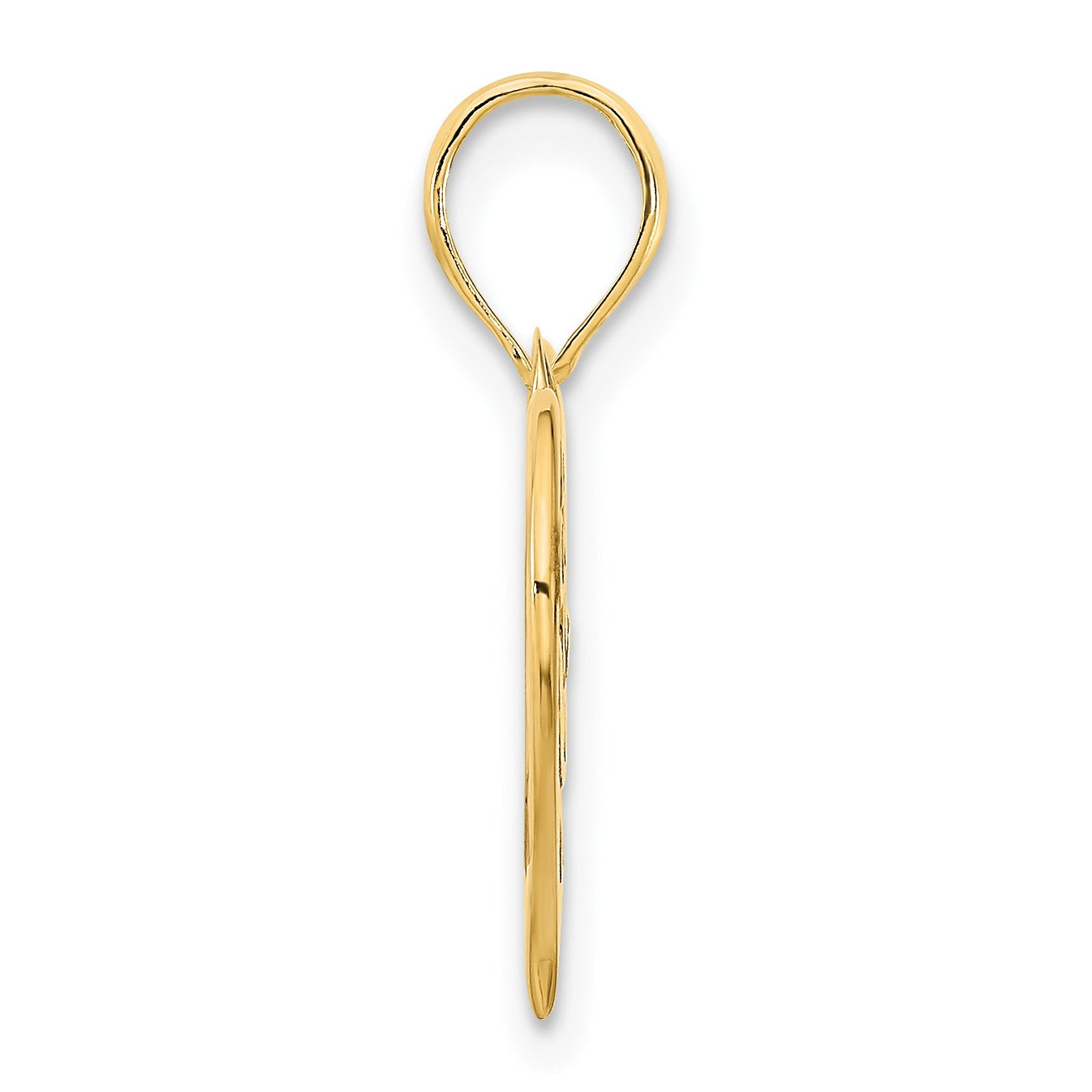 14k MOM Heart Pendant