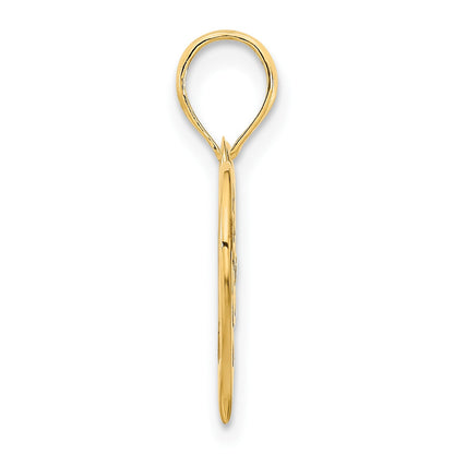 14k MOM Heart Pendant