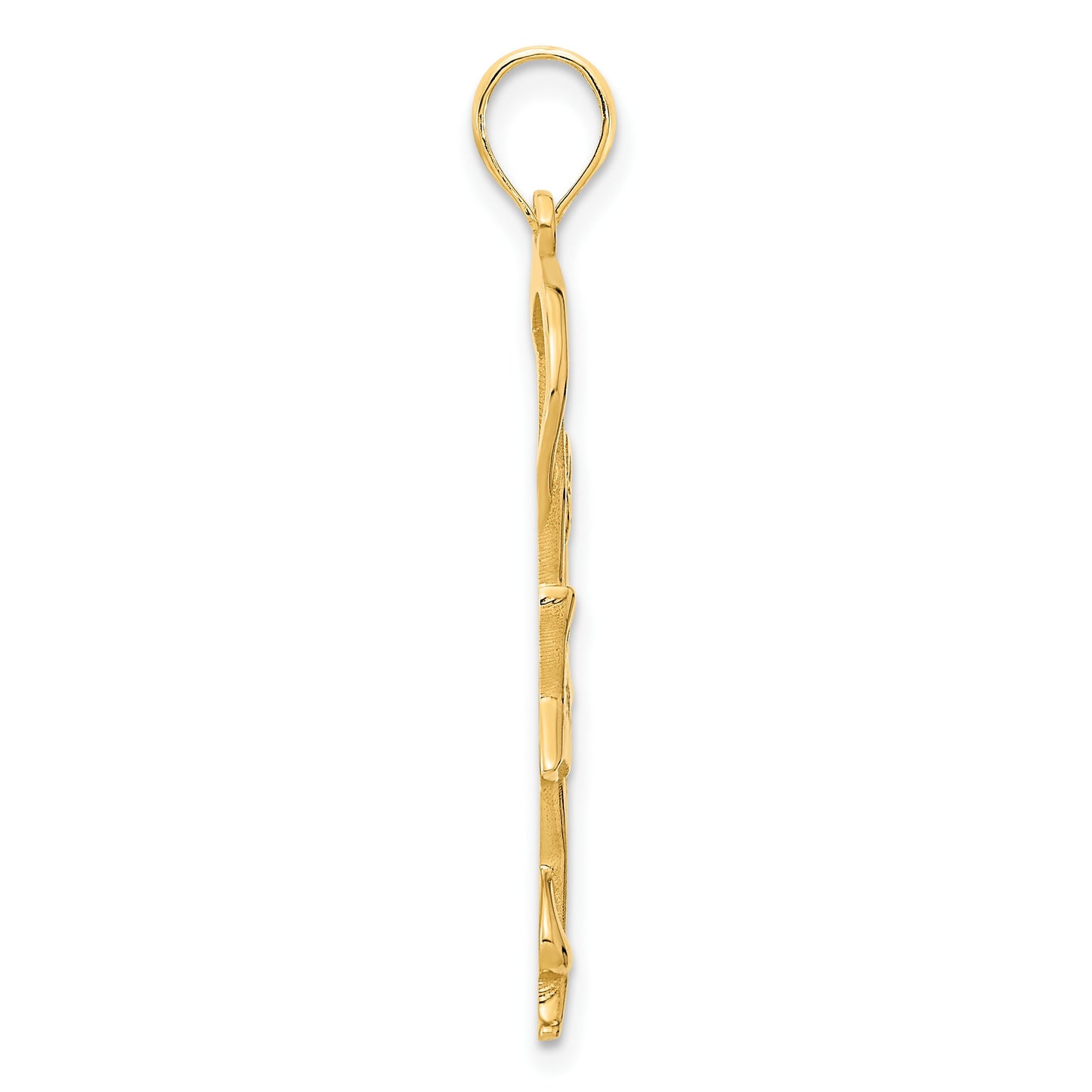14k Gymnast with Ribbon Pendant
