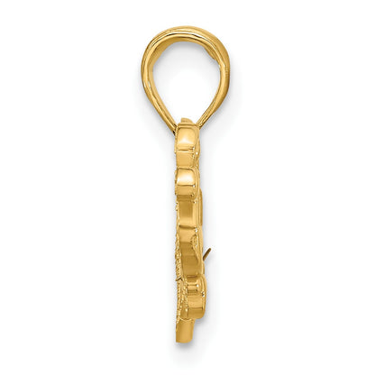 14k Fancy SWEET 16 in Heart Charm