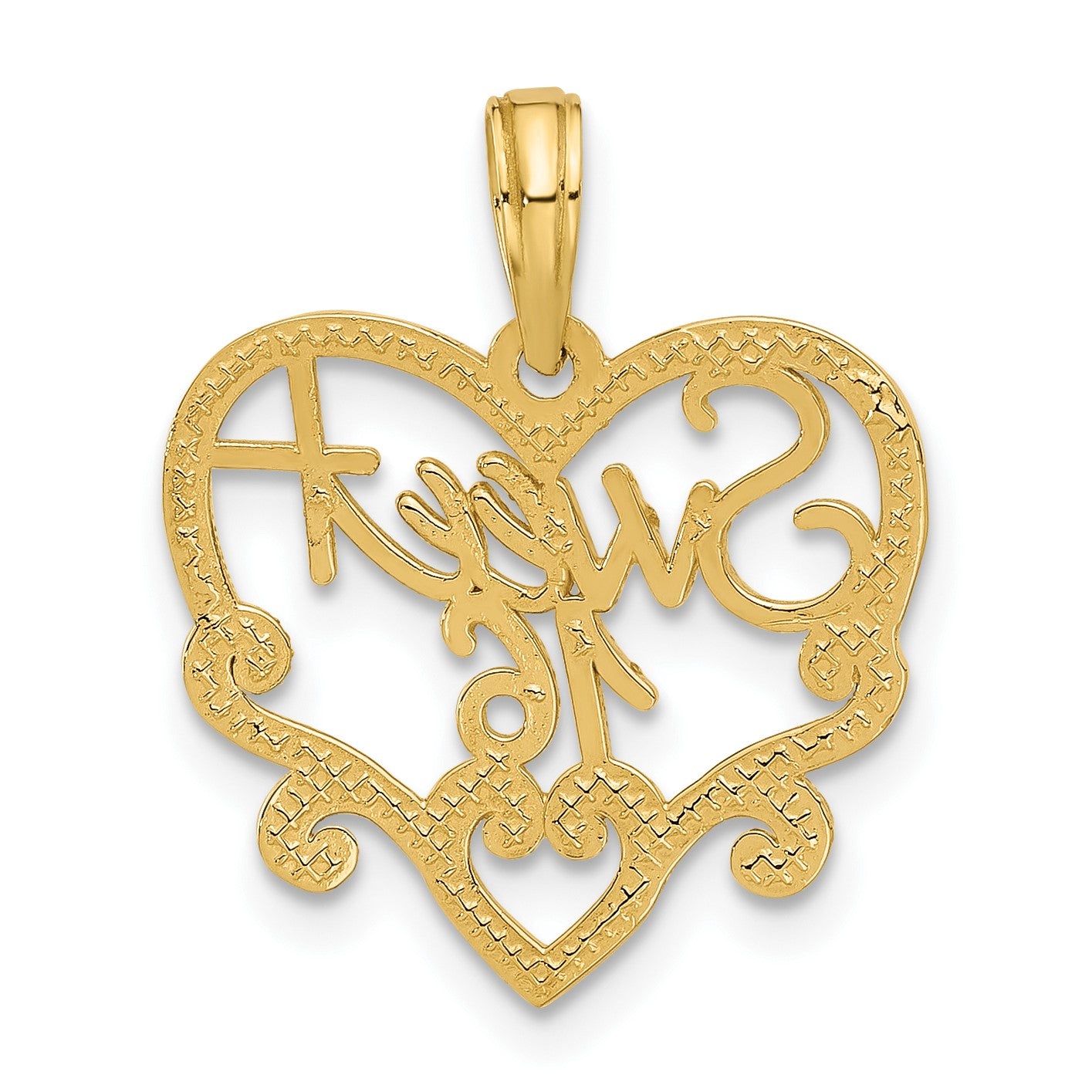 14k SWEET 16 in Heart Charm