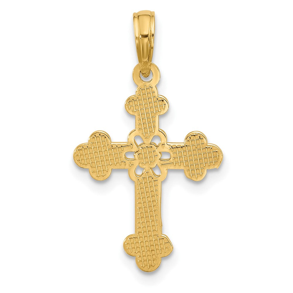 14KY Fancy Cross Charm