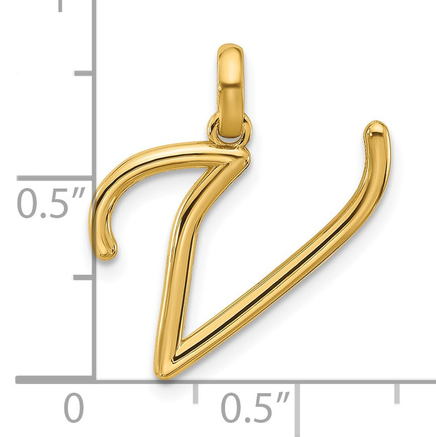 14ky Fancy Letter V